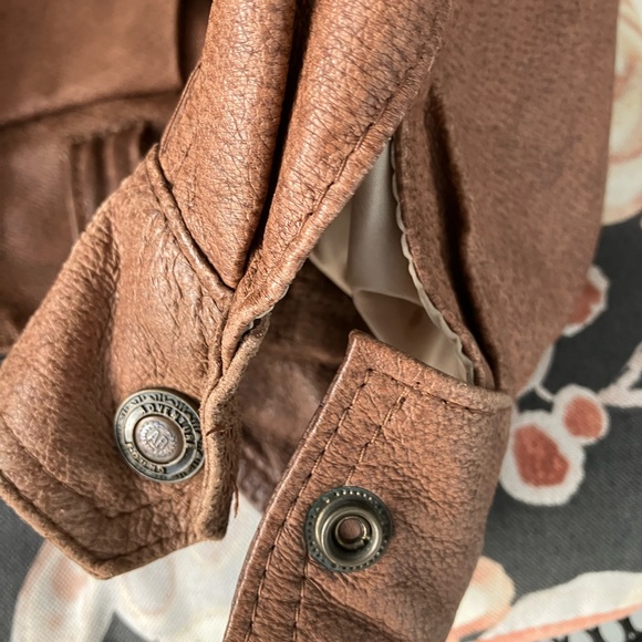 ADVENTURE BOUND ORIGINALS WORLDWIDE TRADING CO BOMBER  LEATHER JACKET BELT ZIP - Picture 7 of 16